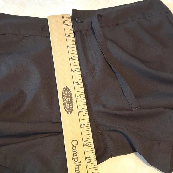 Magellan Outdoors Womens Black Active Shorts Size XS Polyester Zip Pocket - Picture 6 of 7